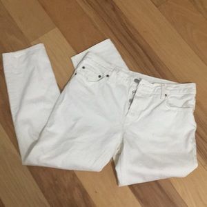 Levi’s White 501 Button Fly Jeans Size 29